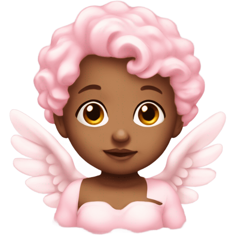 Soft pink cherub baby emoji