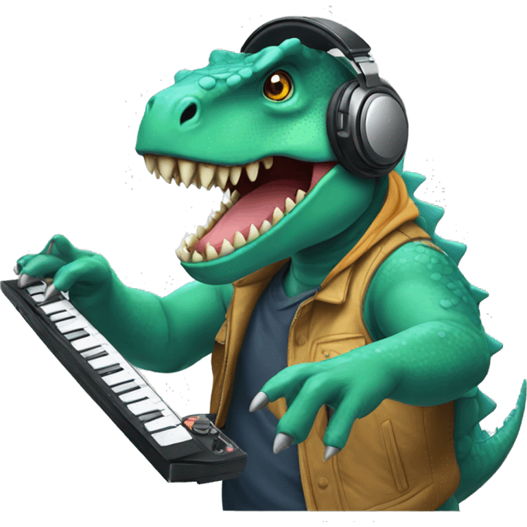 dj dinosaur emoji