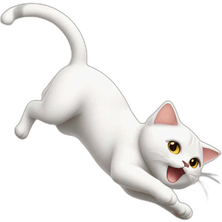 cat doing a backflip emoji