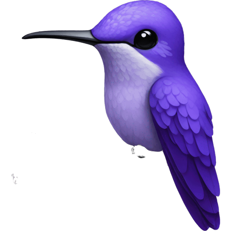 Violet hummingbird emoji