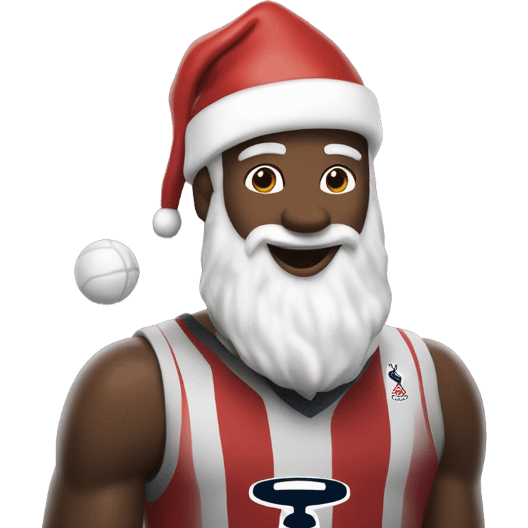 Spurs with Santa  emoji