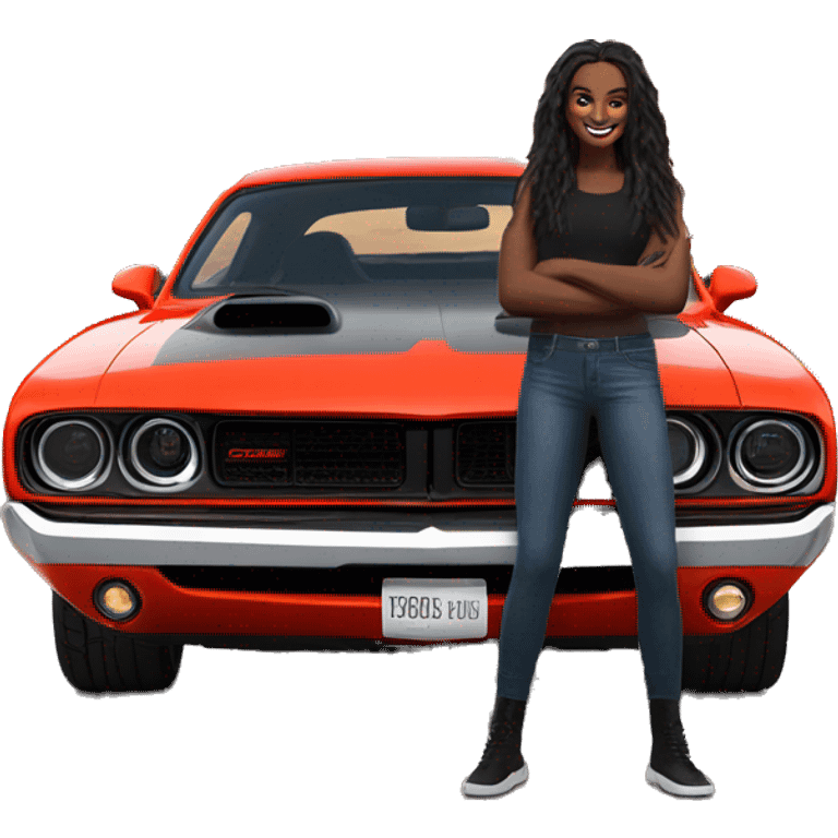 Dodge demon with model emoji