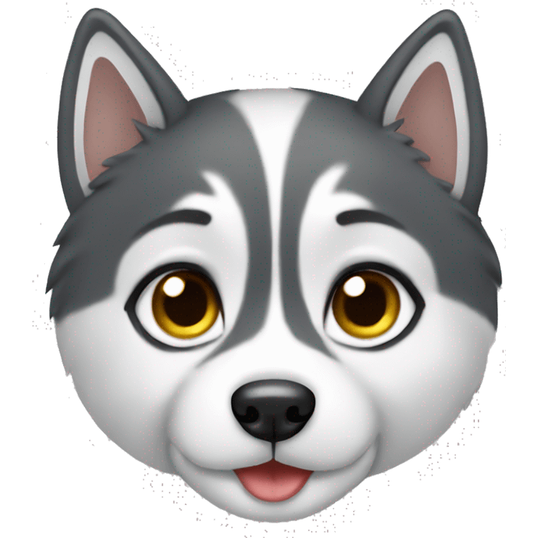 Cute husky girl emoji