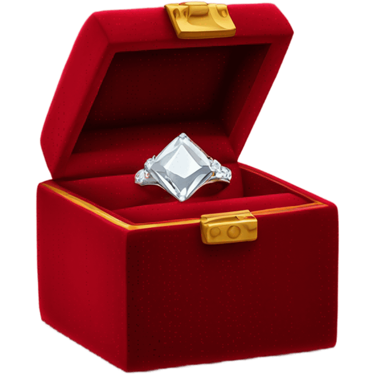 diamond ring inside red box emoji