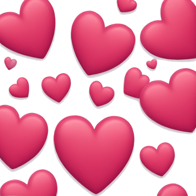 Corazón, rojo, corazón, rosa emoji