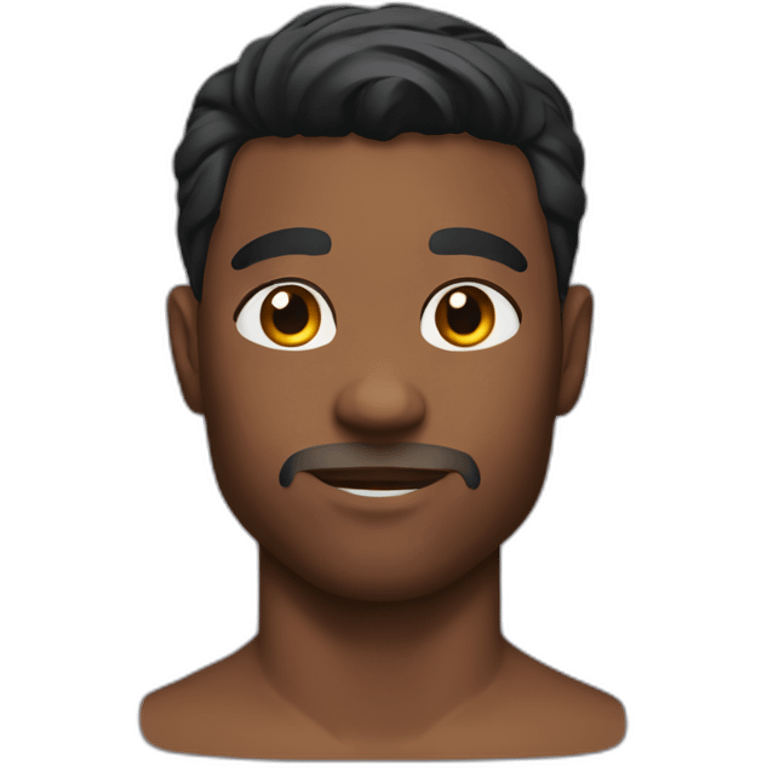 Hunky handsome black male emoji