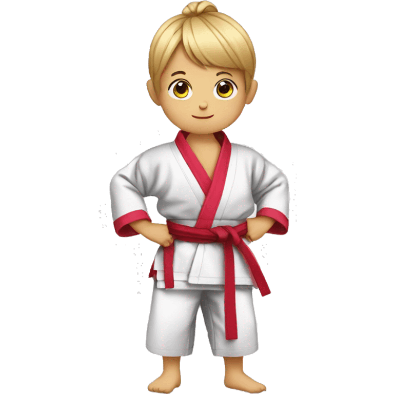 Kids using jiu-jitsu kimono and talking about bullying  emoji