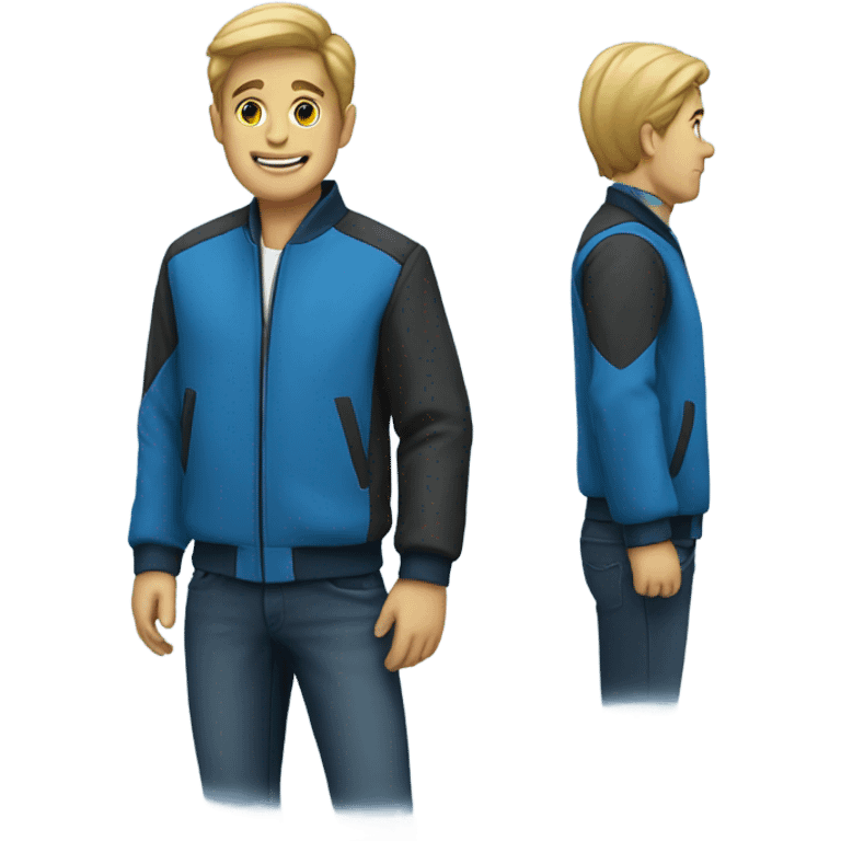 blue jacket emoji