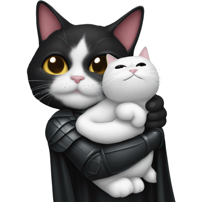 big darth vader cat in arm emoji