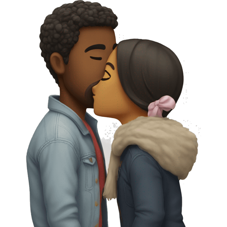 friends kissing emoji