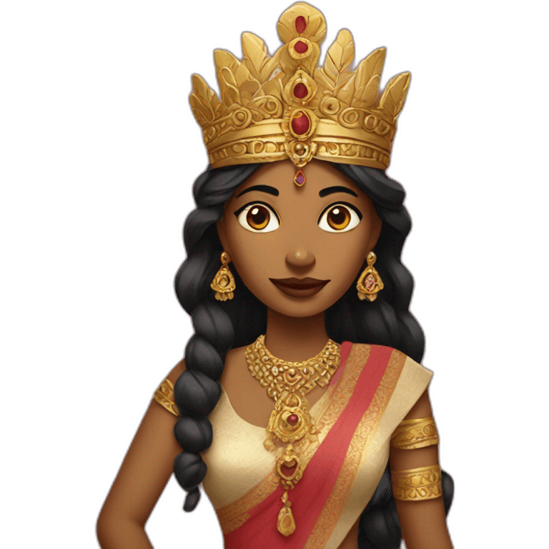 Indian queen emoji