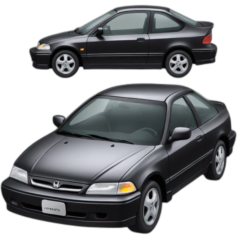 honda civic 1998 black emoji