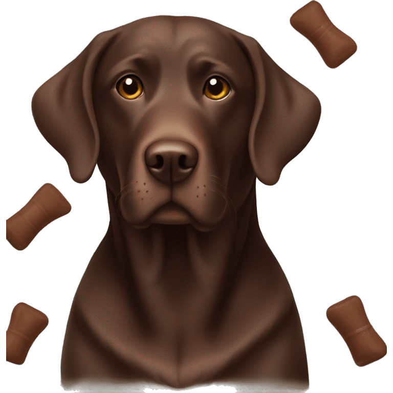 Chocolate lab emoji