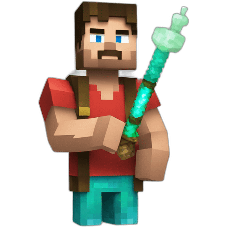 minecraft steve with a shisha emoji