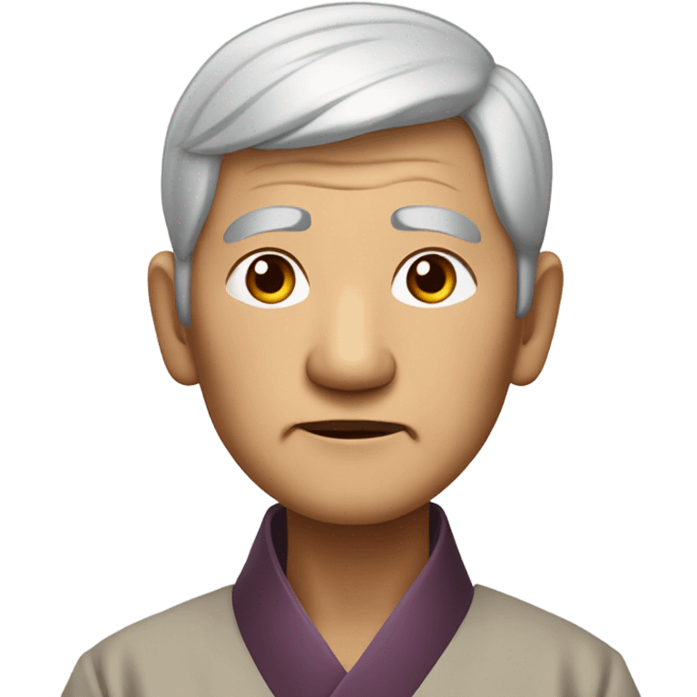 Old Chinese man Photo realistic  emoji