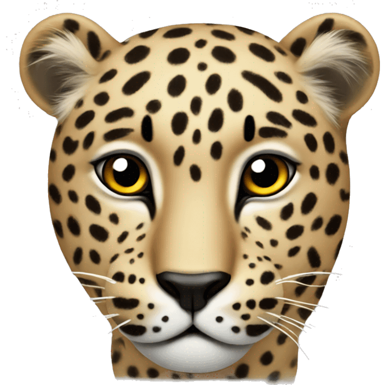 leopard making a confused face   emoji