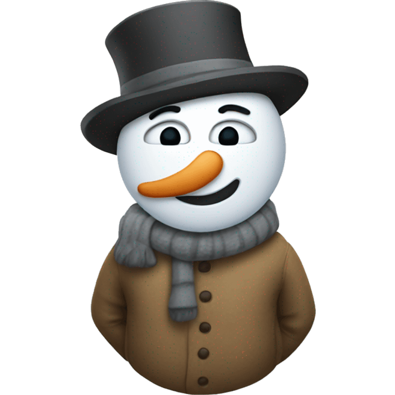 Snow man emoji