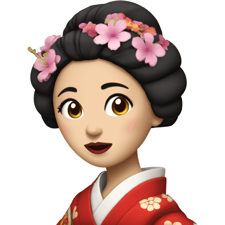 flabbergasted geisha emoji