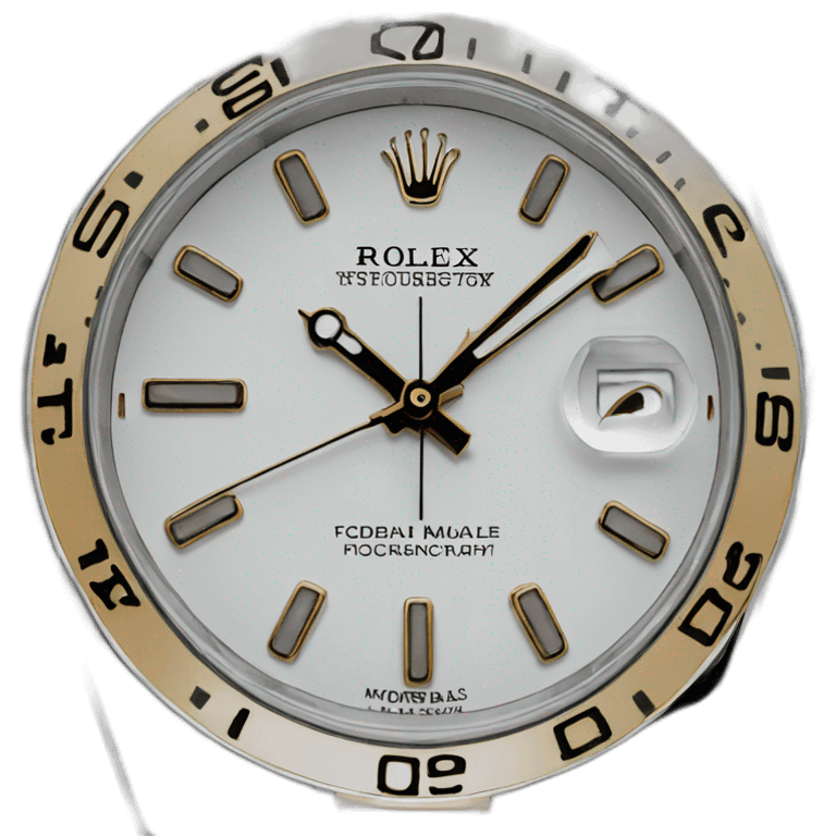 Rolex (detail numbers and letters) emoji