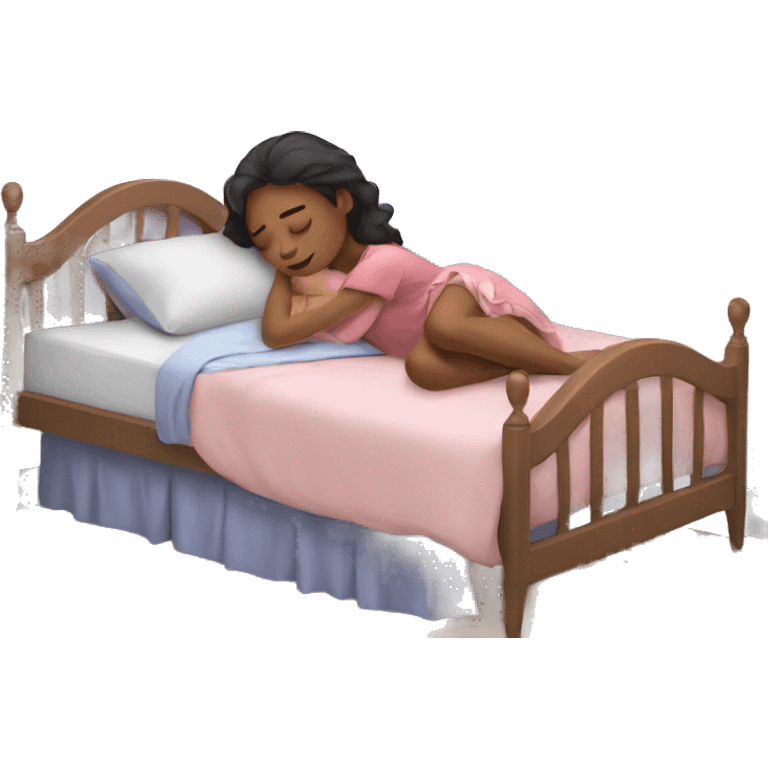 A girl sleeping emoji