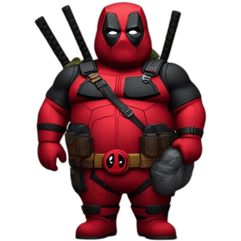 Deadpool fat emoji