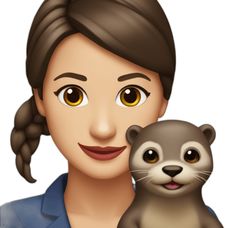 Rachel Berry with an otter emoji