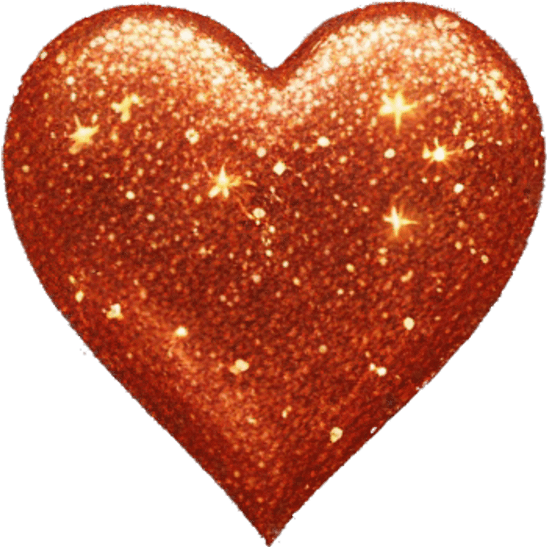 Glitter heart emoji