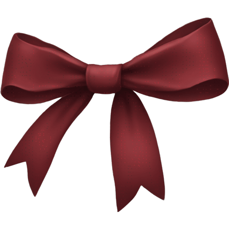 Dark red bow emoji