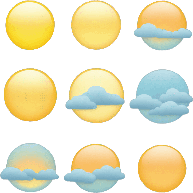  half sunrise (light, light blue background) emoji