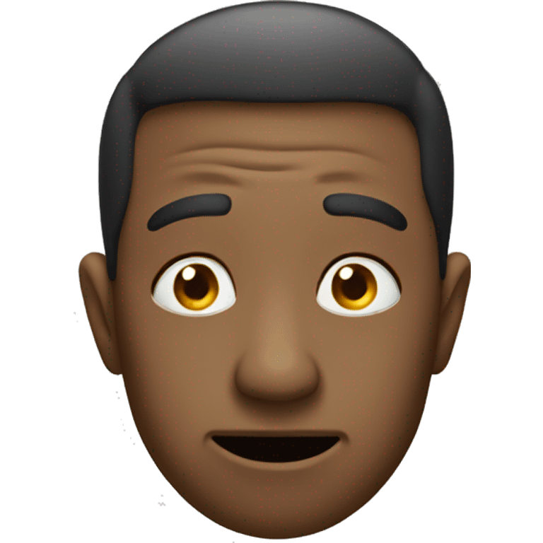 Emoji looking to the side being nosey  emoji