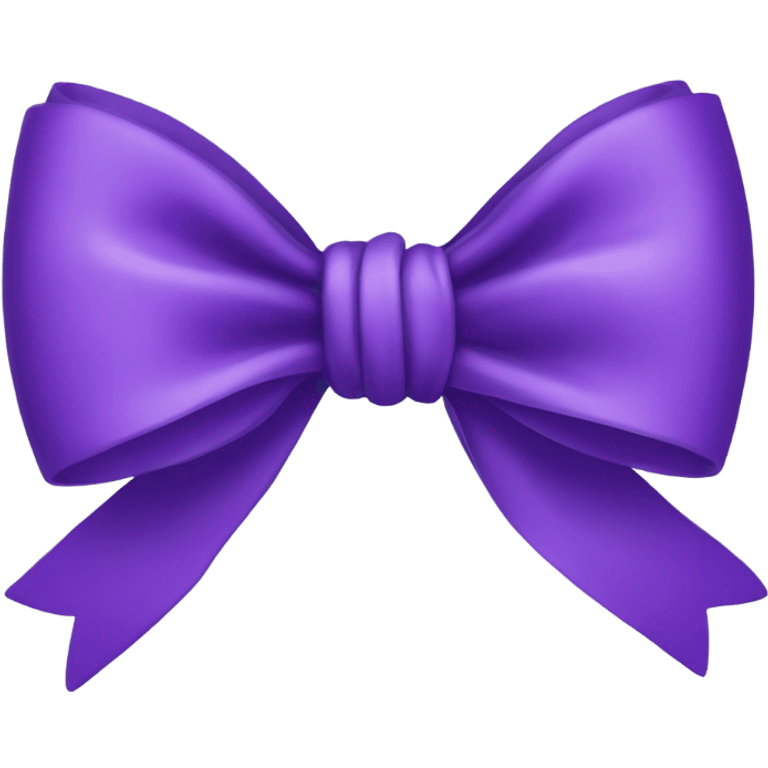 A purple bow emoji