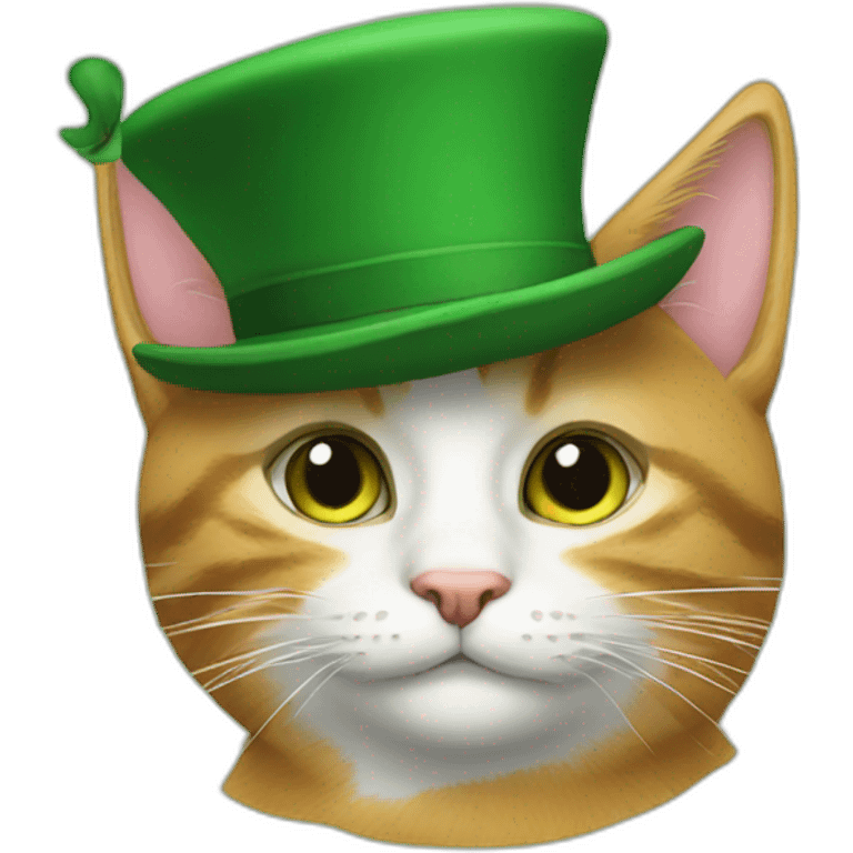 the cat in the green hat emoji