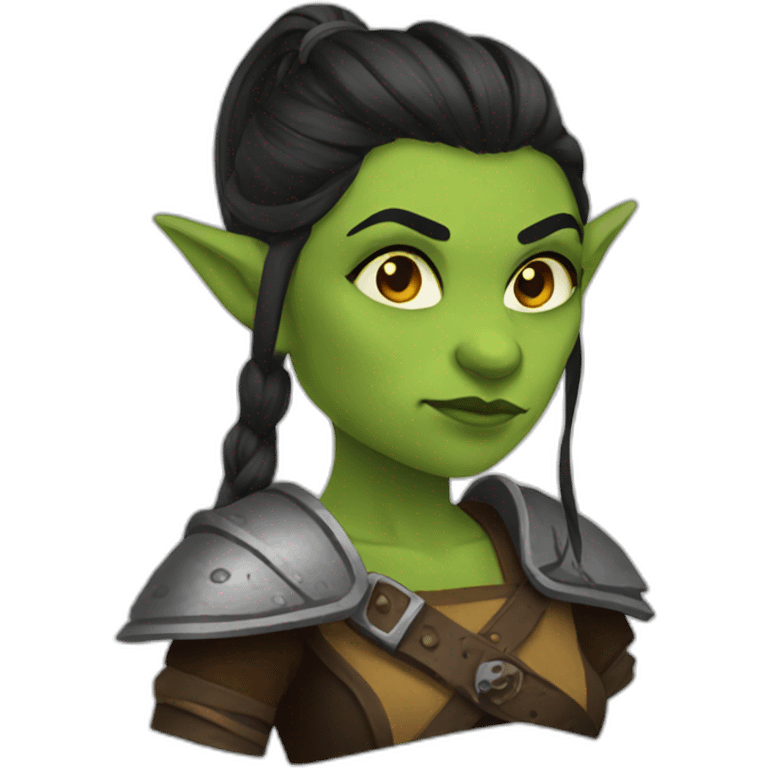 female half orc emoji