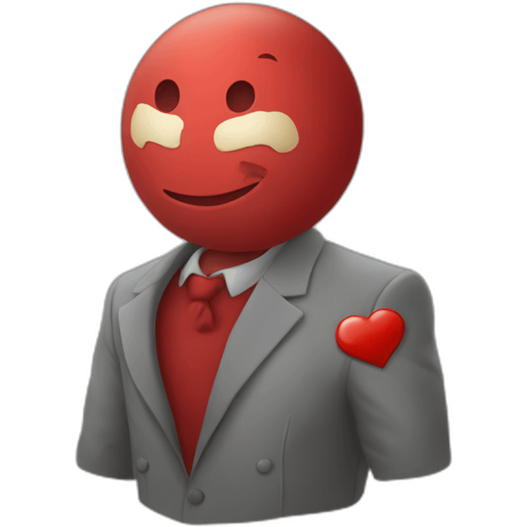 Coeur rouge avec étoile emoji