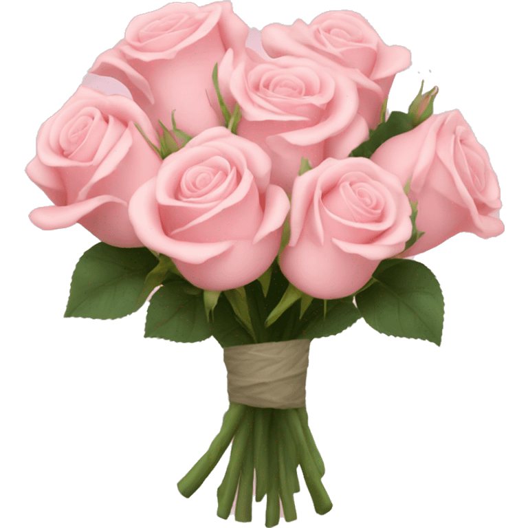 light pink rose bouquet  emoji