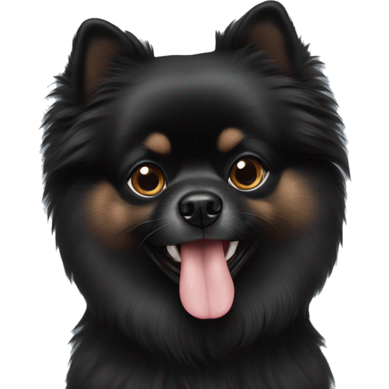 black pomeranian emoji