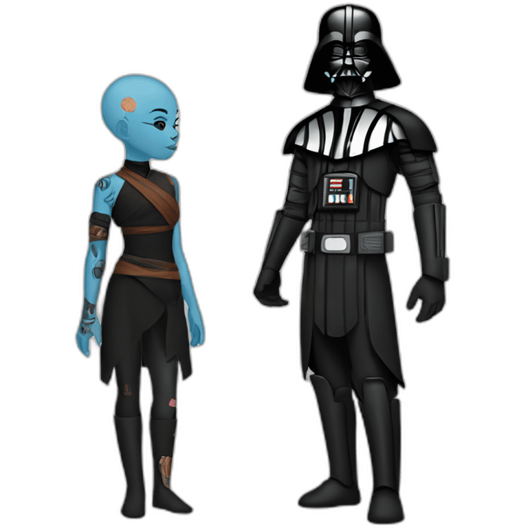 darth vader with aang with her tatoos emoji