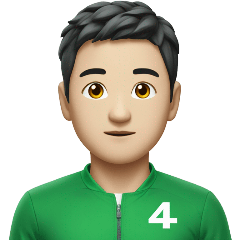 Squid game player seong gi hun in green track suit  emoji