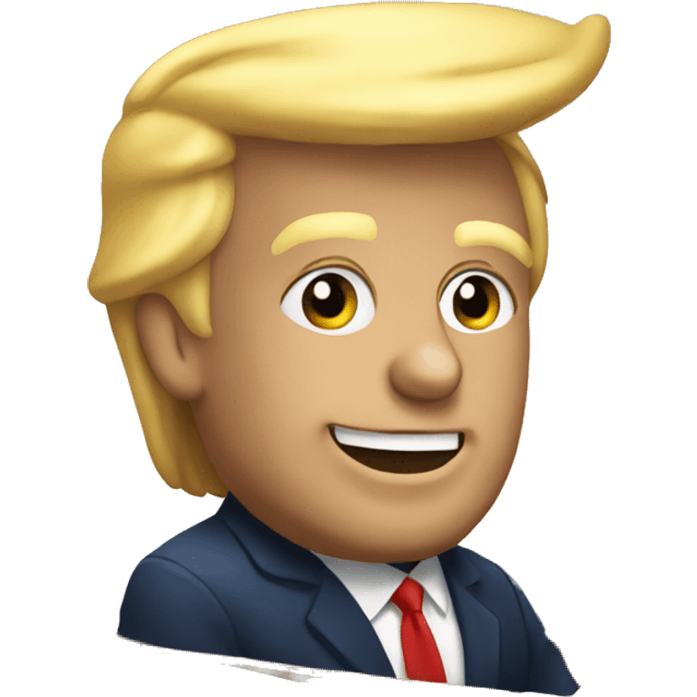 Trump on boat emoji