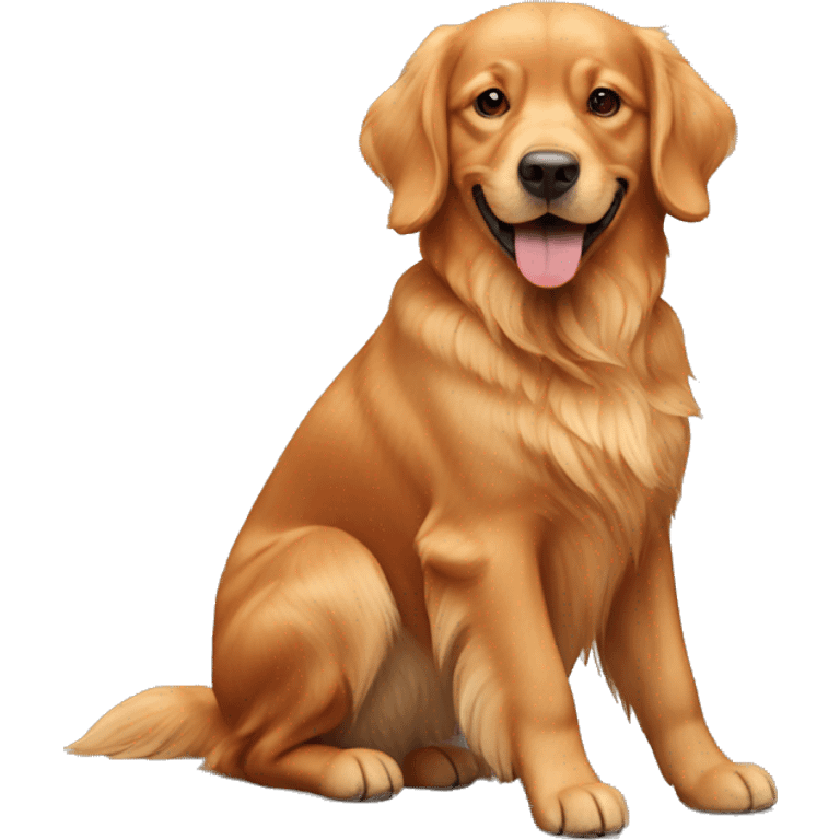 red golden retriever emoji