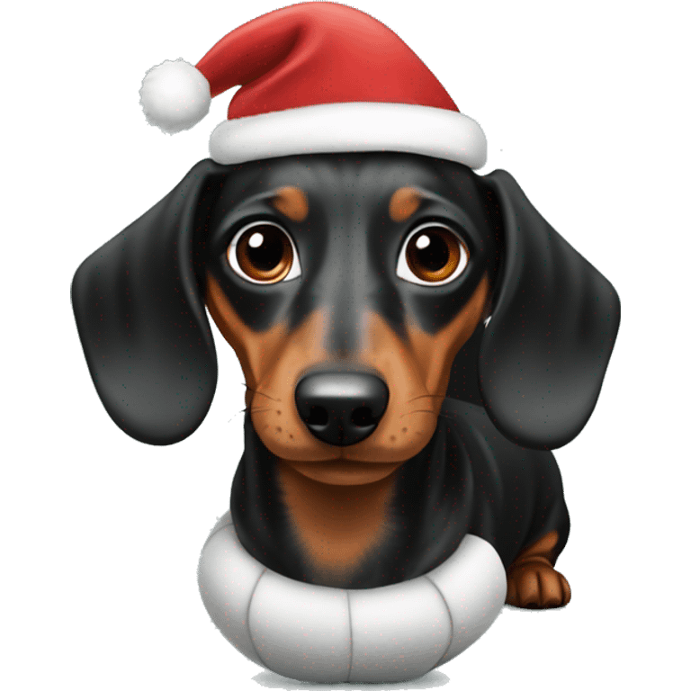 Christmas ball dachshund emoji