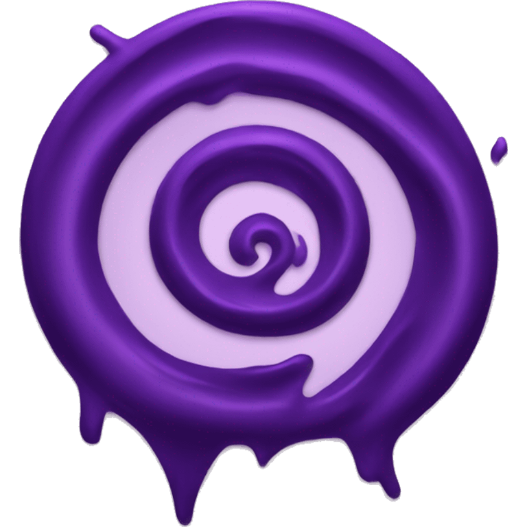 A deep purple vortex  emoji