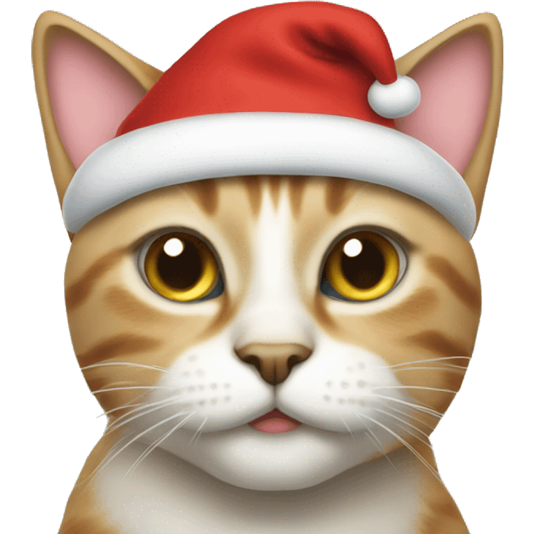 santa cat emoji