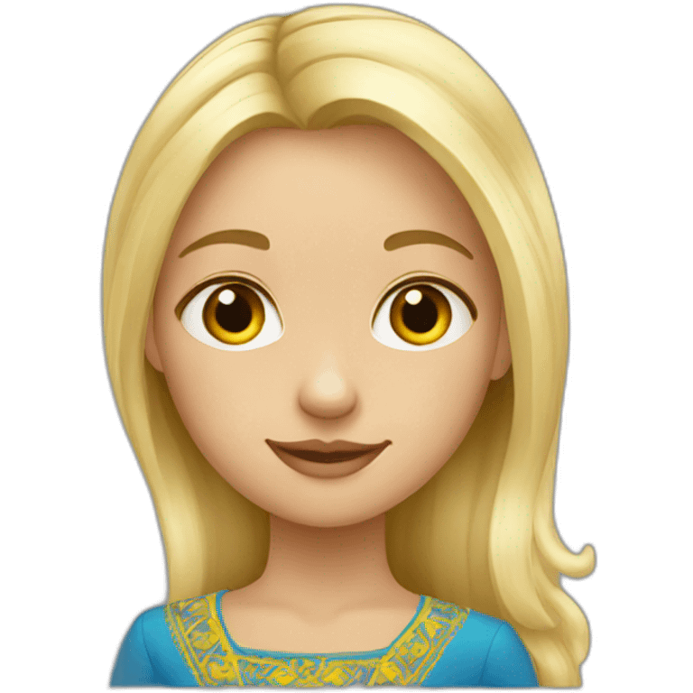 Ukrainian blond girl  emoji