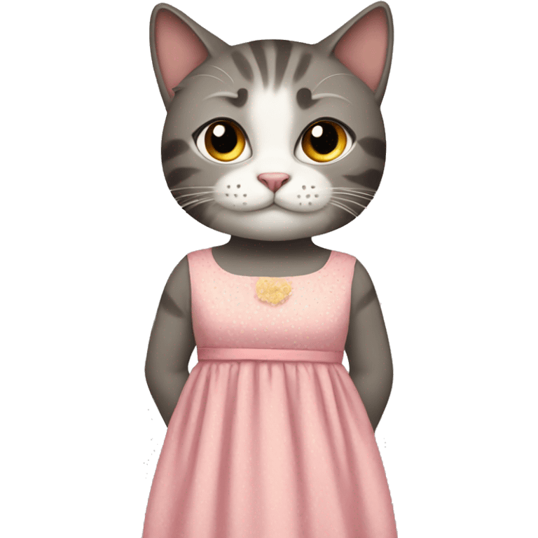 Cat in dress emoji