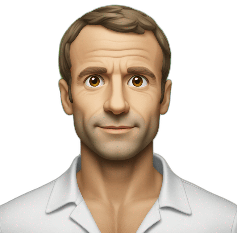 Macron-nue-plage emoji