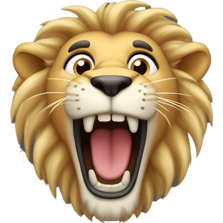 Head of lion excited emoji