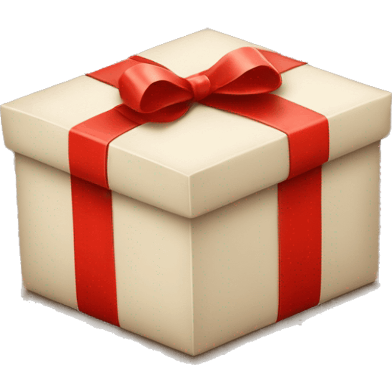 gift box with red bow with smile emoji