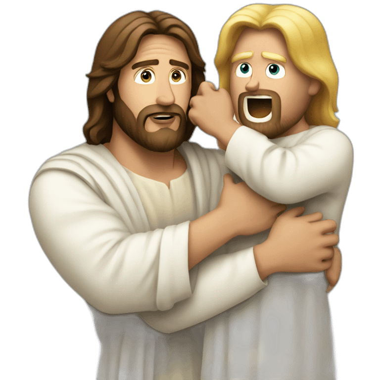 Jesus arresting donald Trump emoji