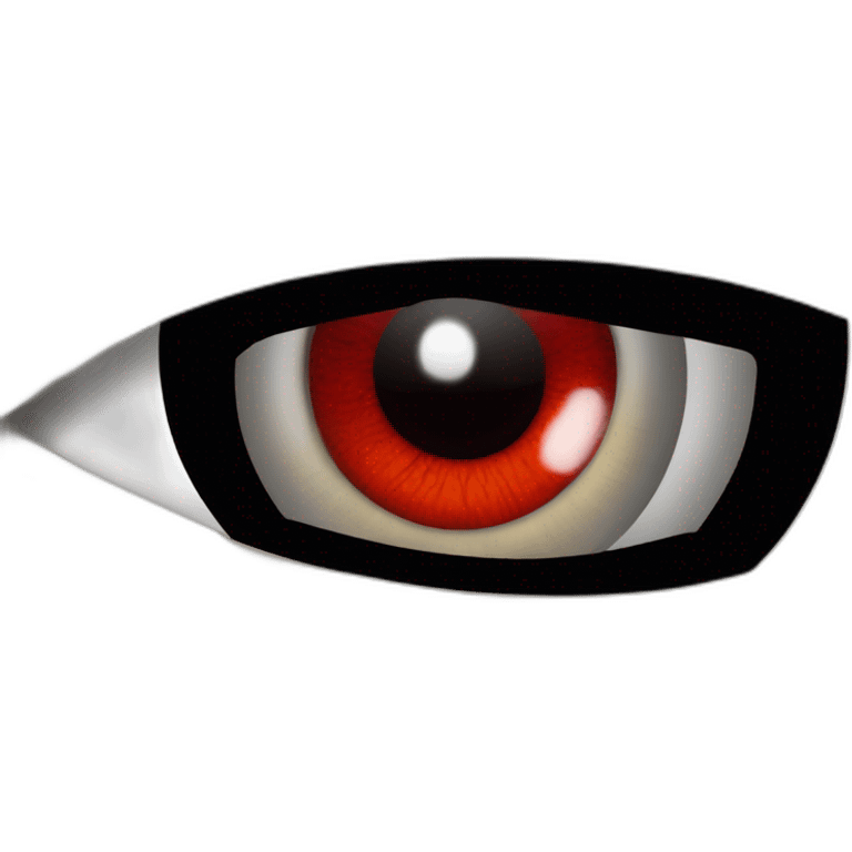 the red eye of terminator, close-up emoji